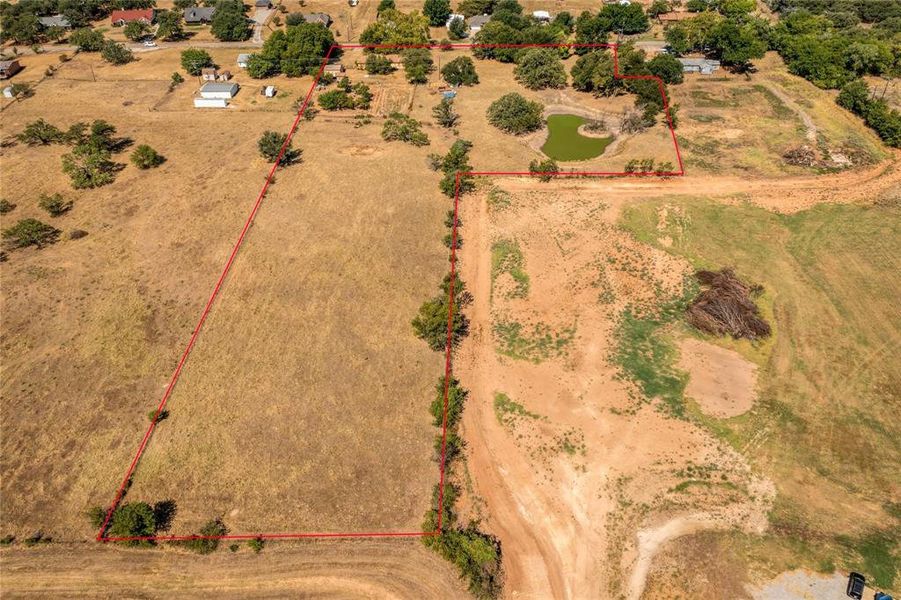 Aerial view of property