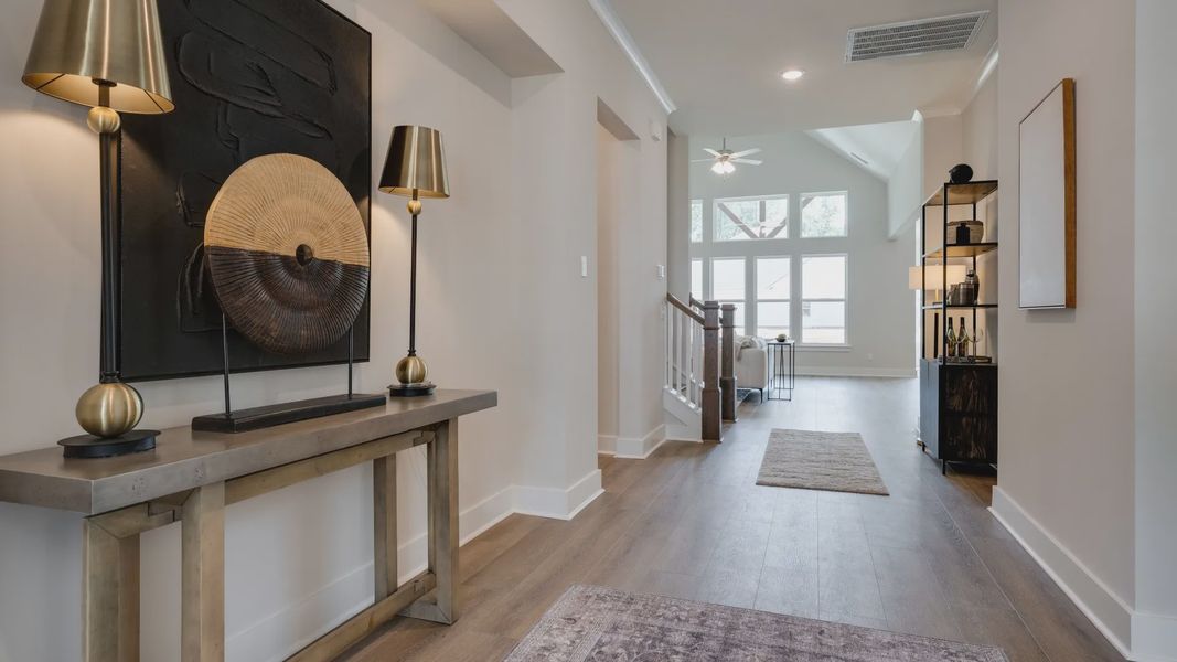 Hallway right off the front door