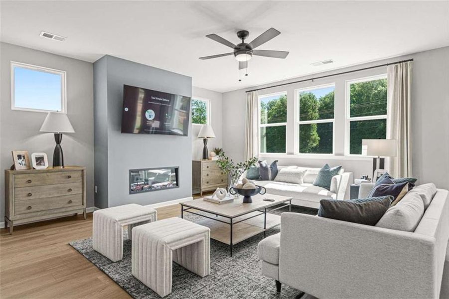 Furnished interior view inside a new home in Wehunt Meadows, Hoschton (Image 17).