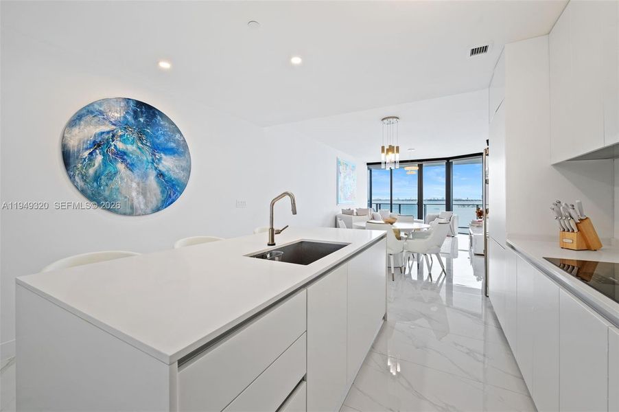 Furnished interior view inside a new home in , Miami (Image 12).