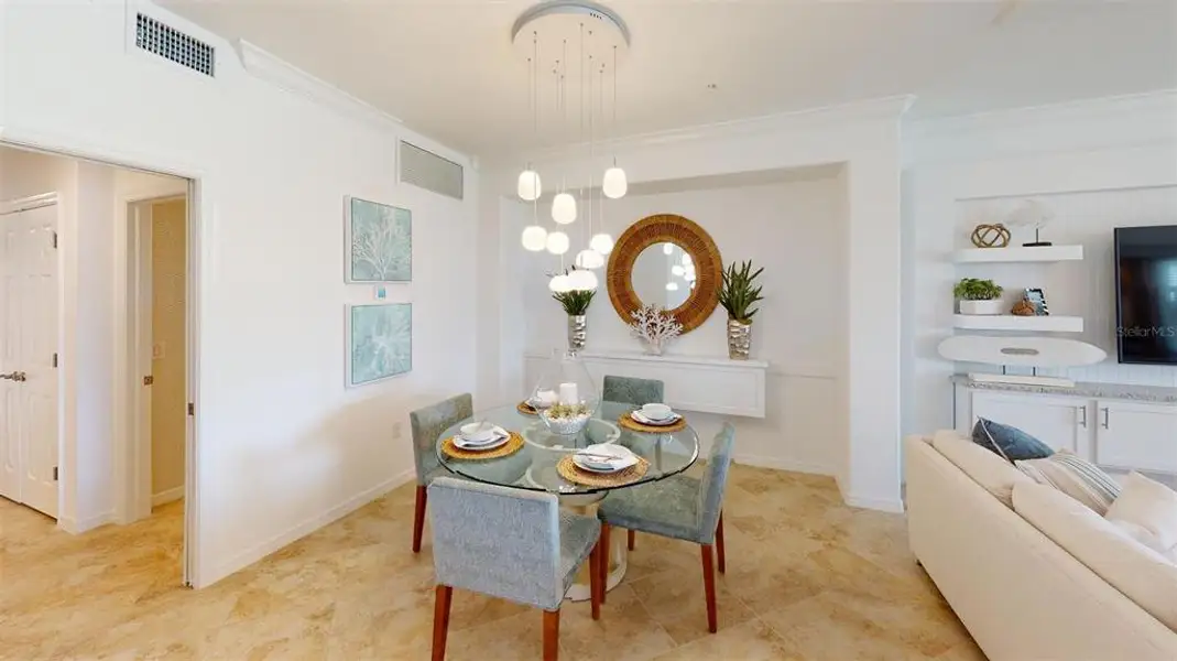 Furnished interior view inside a new home in Wellen Park Golf & Country Club, Venice (Image 8).