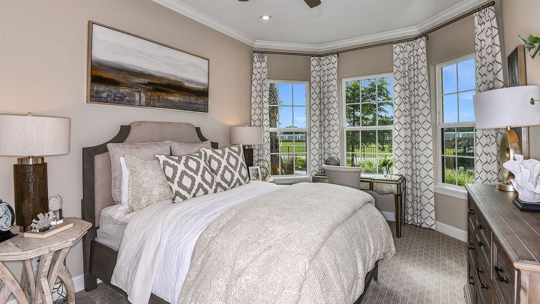 Representative furnished interior of a home built from the Lazio 3 car by Taylor Morrison in Skye Ranch Community Group Page, Sarasota (Image 9).