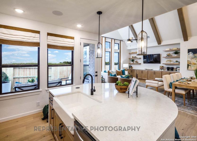 Furnished interior view inside a new home in Meyer Ranch, New Braunfels (Image 12).