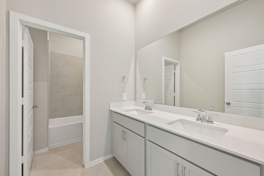 Furnished interior view inside a new home in Riviera Pines - Classic Series, Huffman (Image 11).