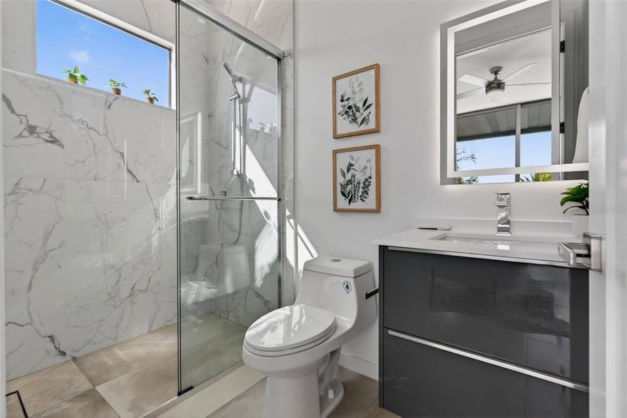 Furnished interior view inside a new home in , Sarasota (Image 35).