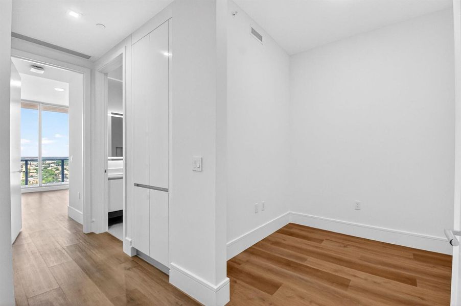 Den, second bathroom and second bedroom