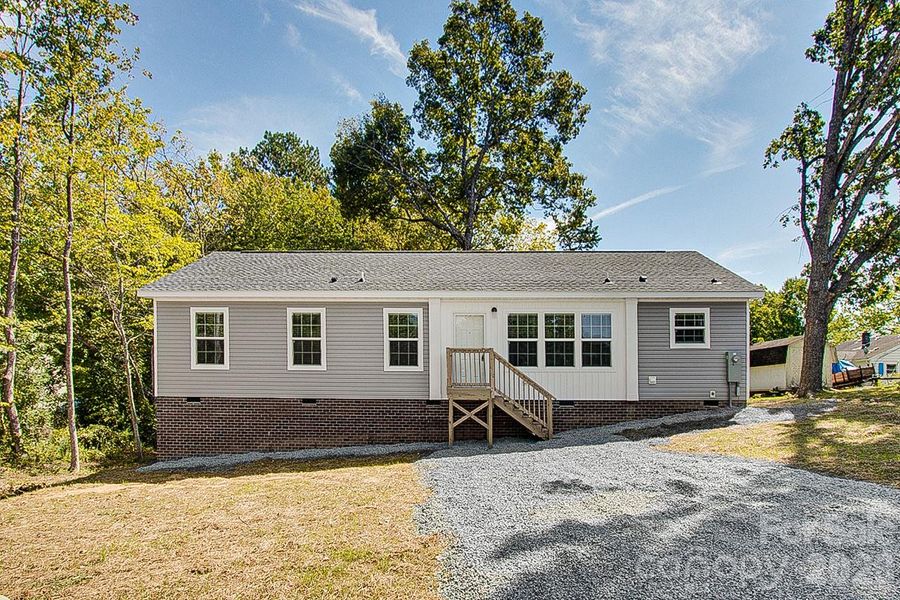 Exterior details and patio area of a home in , Asheboro (Image 17). Exterior details and patio area of a home in , Asheboro (Image 17).