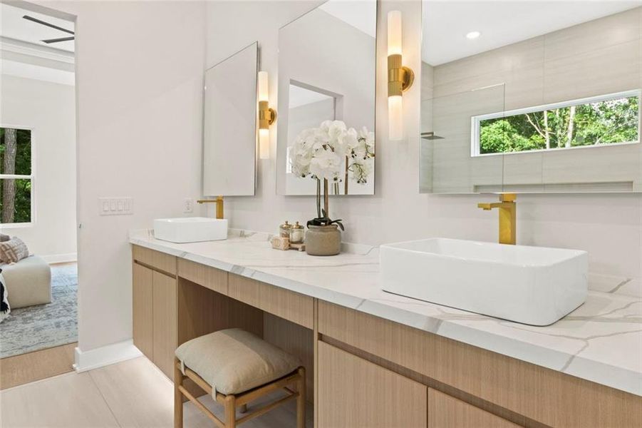 Furnished interior view inside a new home in , Fairburn (Image 35).