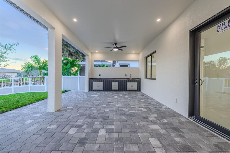 Exterior details and patio area of a home in , Cape Coral (Image 31). Exterior details and patio area of a home in , Cape Coral (Image 31).