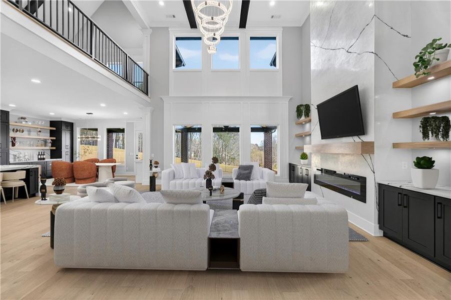 Furnished interior view inside a new home in , Suwanee (Image 5).