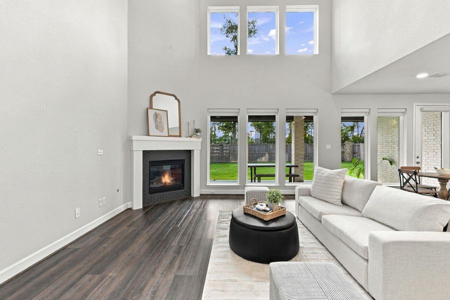 Furnished interior view inside a new home in The Highlands, Porter (Image 37).