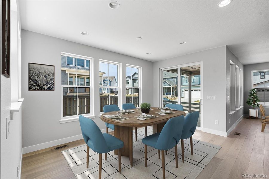 Furnished interior view inside a new home in Stargaze at Solstice, Littleton (Image 19). Furnished interior view inside a new home in Stargaze at Solstice, Littleton (Image 19).