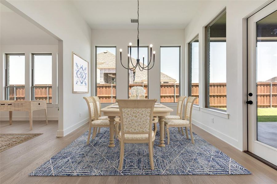 Furnished interior view inside a new home in Quail Hollow, Rockwall (Image 13). Furnished interior view inside a new home in Quail Hollow, Rockwall (Image 13).