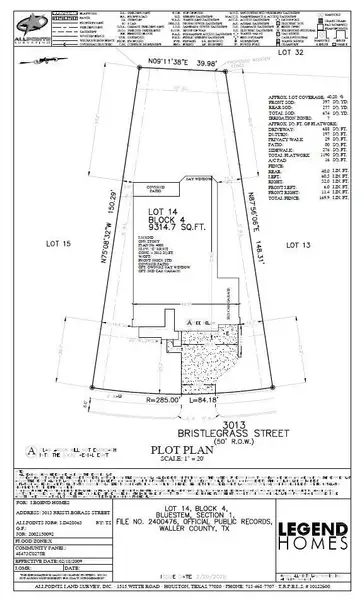 2D floor plan layout of this home in Bluestem, Brookshire, TX (Image 4).