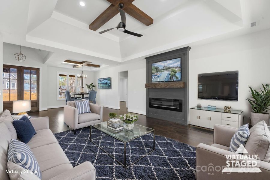 Furnished interior view inside a new home in , Hickory (Image 17).