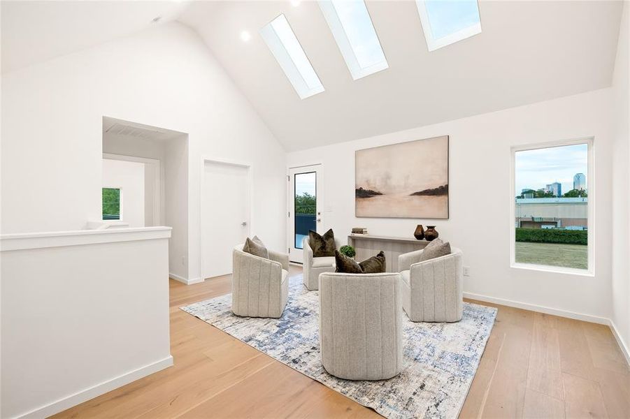 Furnished interior view inside a new home in , Dallas (Image 10).