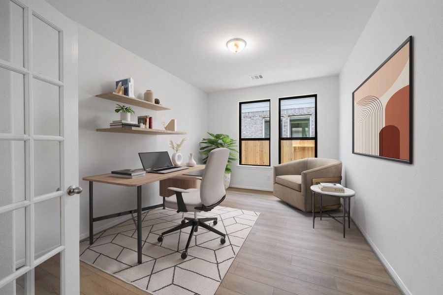 Furnished interior view inside a new home in Spring Creek Trails, Magnolia (Image 3).