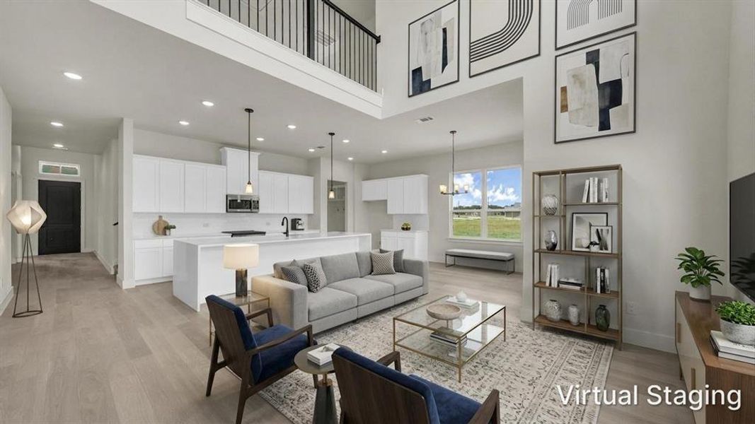 Furnished interior view inside a new home in Freeman Ranch, Weatherford (Image 18).
