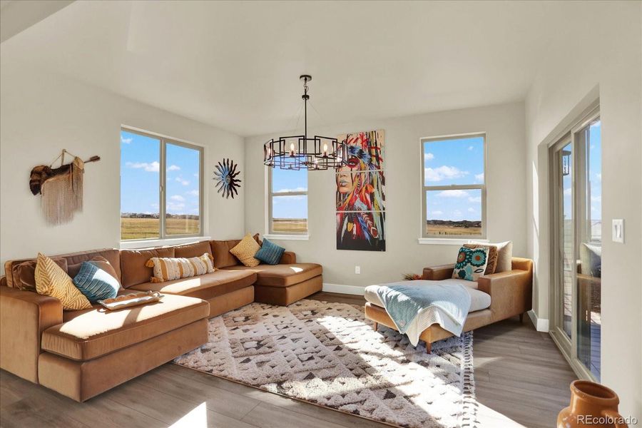 Furnished interior view inside a new home in , Colorado Springs (Image 11).