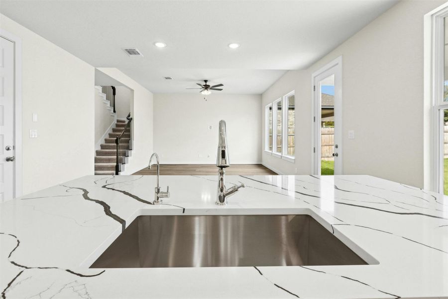 Furnished interior view inside a new home in University Heights, Round Rock (Image 12).