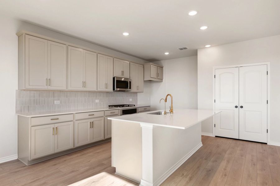 Furnished interior view inside a new home in The Homestead at Lariat, Liberty Hill (Image 7).