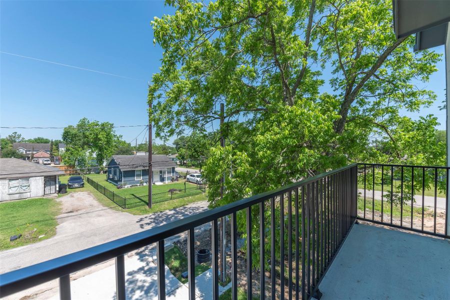 Private balcony offering a quiet outdoor escape, perfect for morning coffee or unwinding at the end of the day.