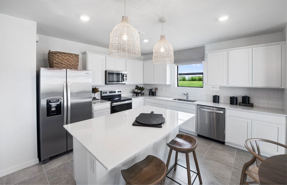 Kitchen with optional move-in ready package