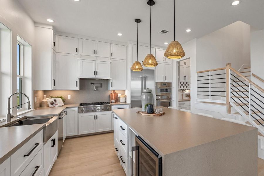 Furnished interior view inside a new home in , Galveston (Image 16).