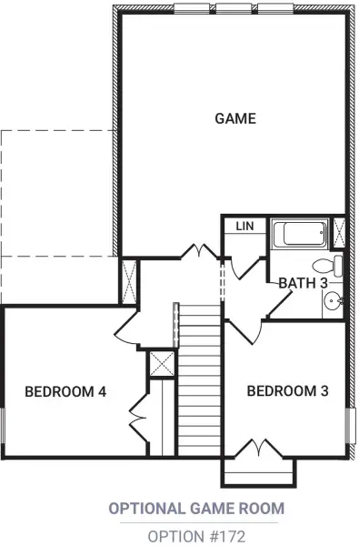 Game Room (eliminates Loft)