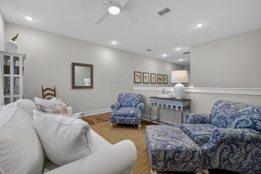 Furnished interior view inside a new home in K. Hovnanian's® Four Seasons at Lakes of Cane Bay, Summerville (Image 37).