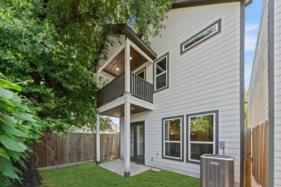 Exterior details and patio area of a home in , Houston (Image 22). Exterior details and patio area of a home in , Houston (Image 22).