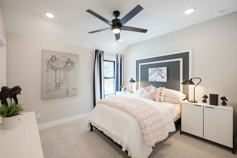 Representative furnished interior of a home built from the Barnhart by Tri Pointe Homes in Amethyst at Azalea Trails, Cypress (Image 45).