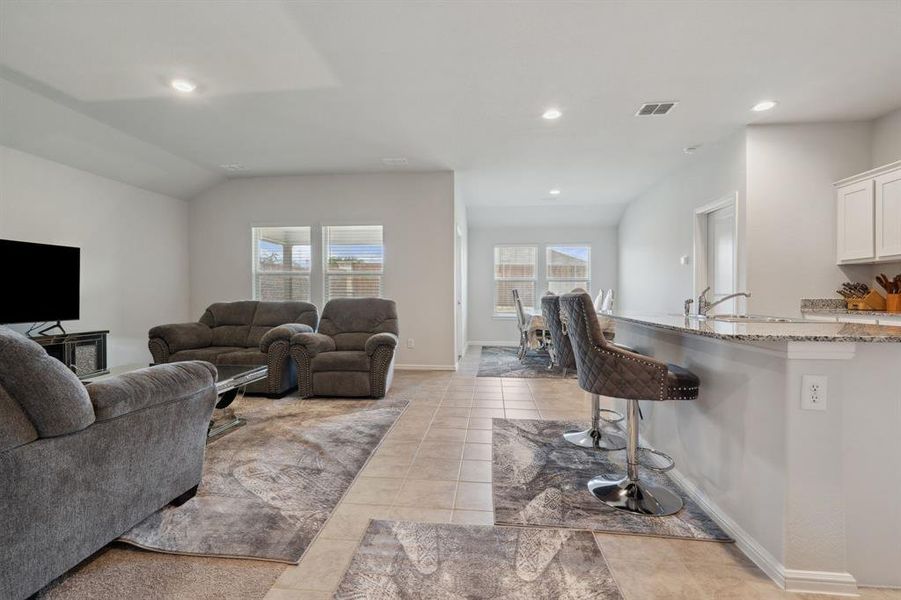 Furnished interior view inside a new home in Cambridge Brook, Denton (Image 4). Furnished interior view inside a new home in Cambridge Brook, Denton (Image 4).