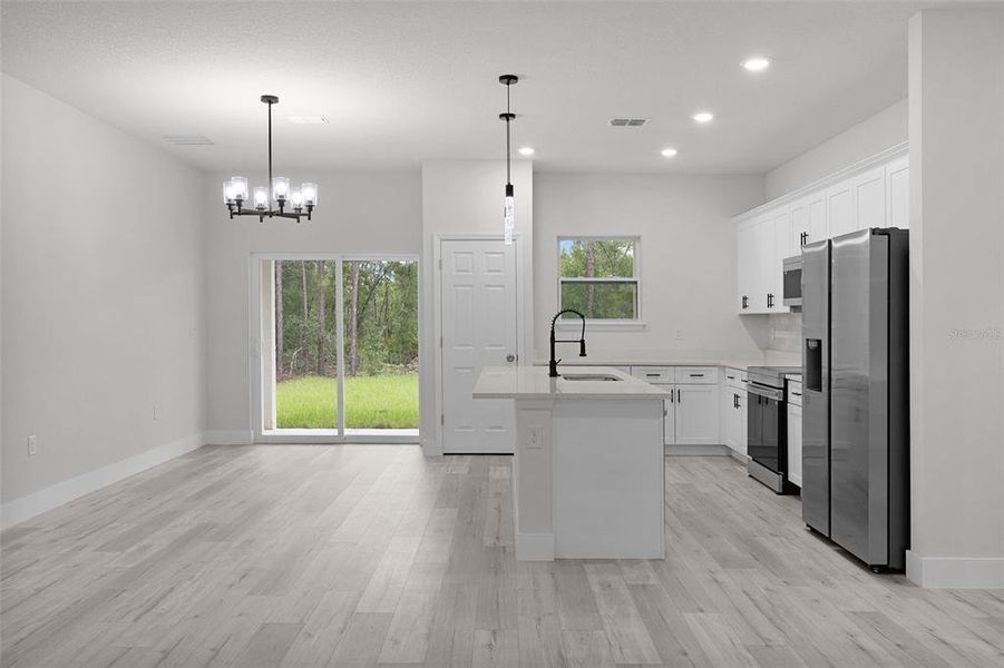 Furnished interior view inside a new home in , Citrus Springs (Image 13).