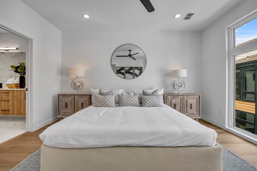 Furnished interior view inside a new home in , Dallas (Image 7).