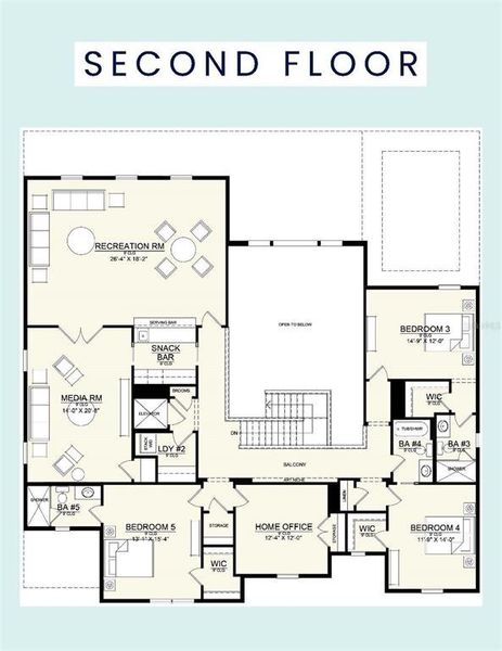 2D floor plan layout of this home in , Tampa, FL (Image 5).