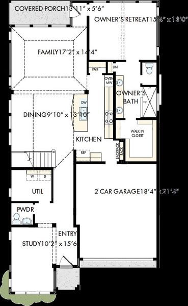 2D floor plan layout of this home in Landmark, Denton, TX (Image 2). 2D floor plan layout of this home in Landmark, Denton, TX (Image 2).