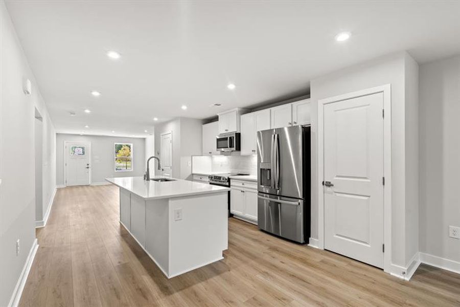 Furnished interior view inside a new home in Hope Pointe Townhomes, North Myrtle Beach (Image 3).