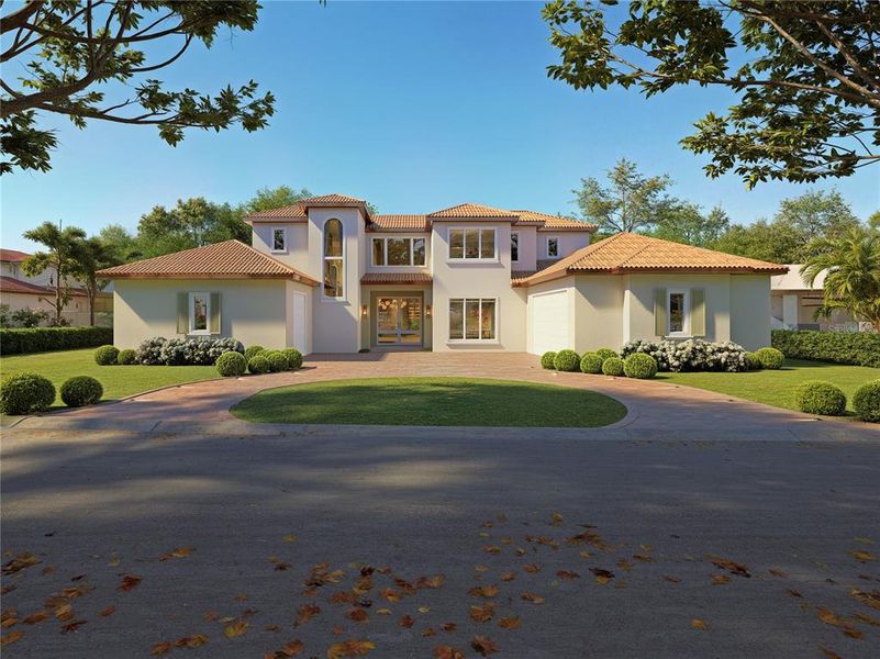 Front exterior of a new home in , Orlando, FL, highlighting curb appeal (Image 2). Front exterior of a new home in , Orlando, FL, highlighting curb appeal (Image 2).