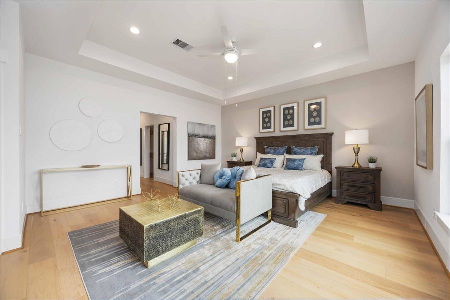 Furnished interior view inside a new home in Timbergrove Trails, Houston (Image 12). Furnished interior view inside a new home in Timbergrove Trails, Houston (Image 12).