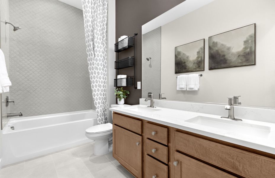 Representative furnished interior of a home built from the Haskell by Pulte Homes in Regent Hills - Meadow Series, Buckeye (Image 16).