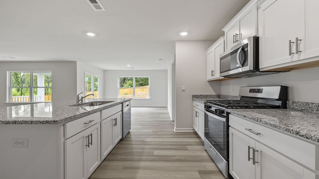 Furnished interior view inside a new home in Durbin Meadows Traditions, Fountain Inn (Image 8).