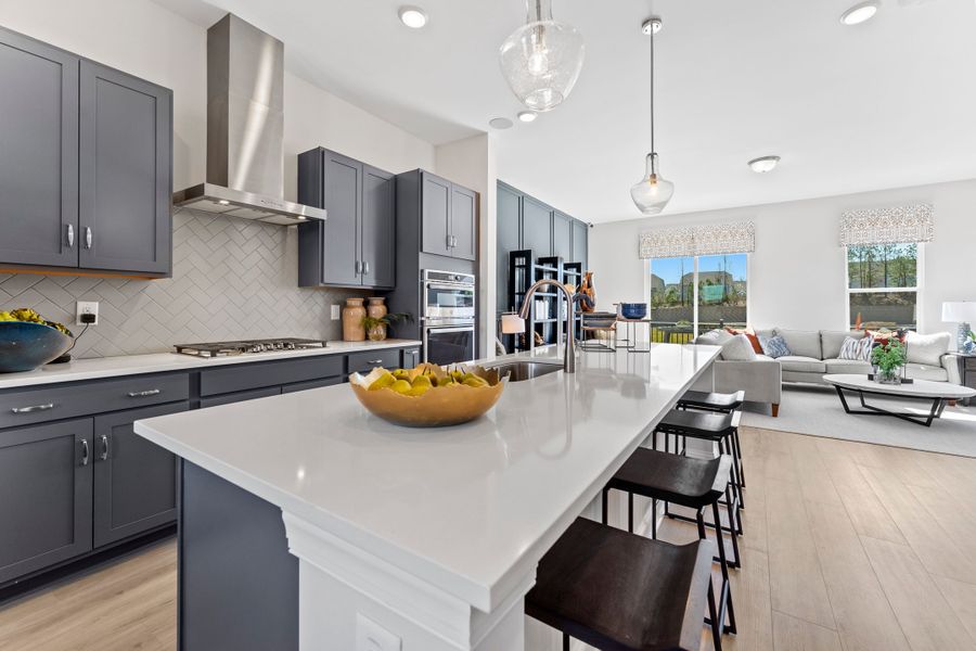 Kitchen with abundant cabinets and counter space