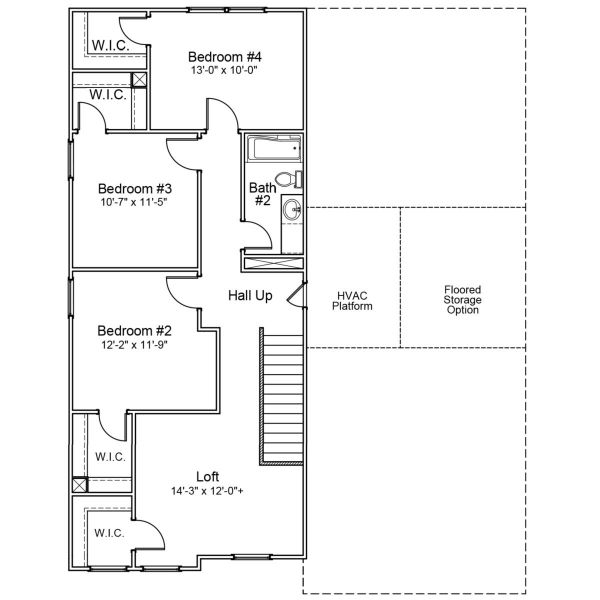 2D floor plan layout of this home in Allston Park, Calabash, NC (Image 3).