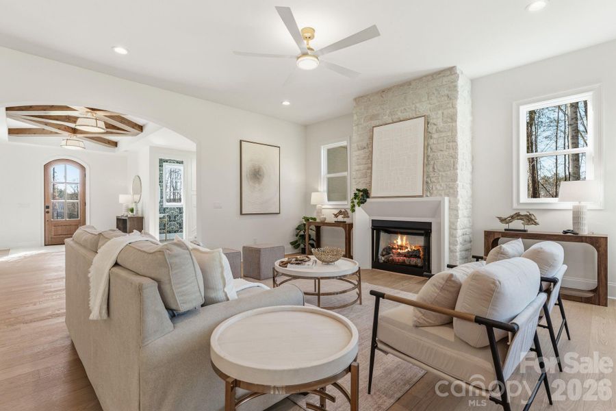 Family Room with Fireplace Family Room with Fireplace