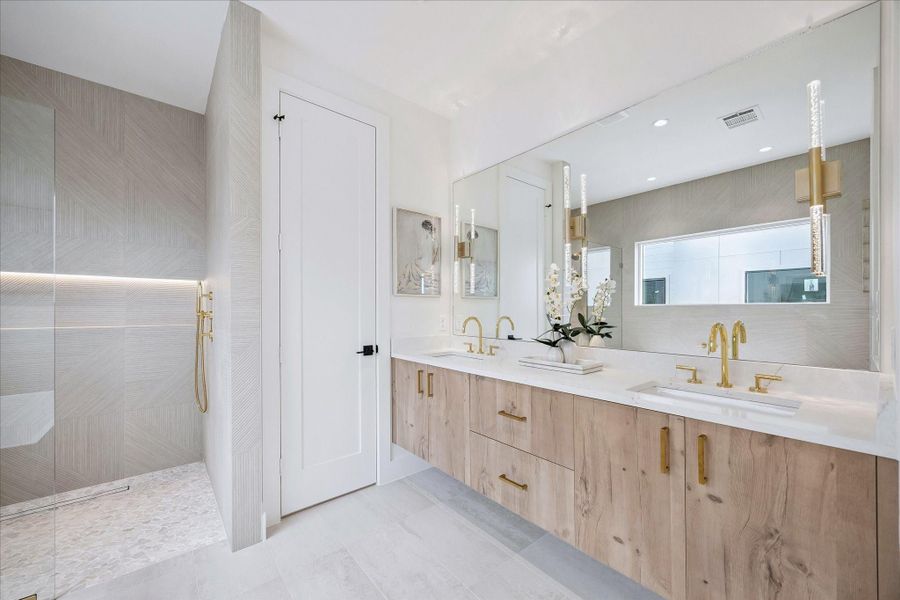 Furnished interior view inside a new home in , Houston (Image 14).