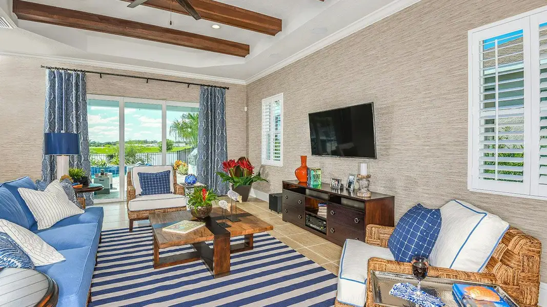 Furnished interior view inside a new home in Canoe Creek Real Estate and Homes for Sale in Parrish, FL - Neal Communities, Parrish (Image 33).