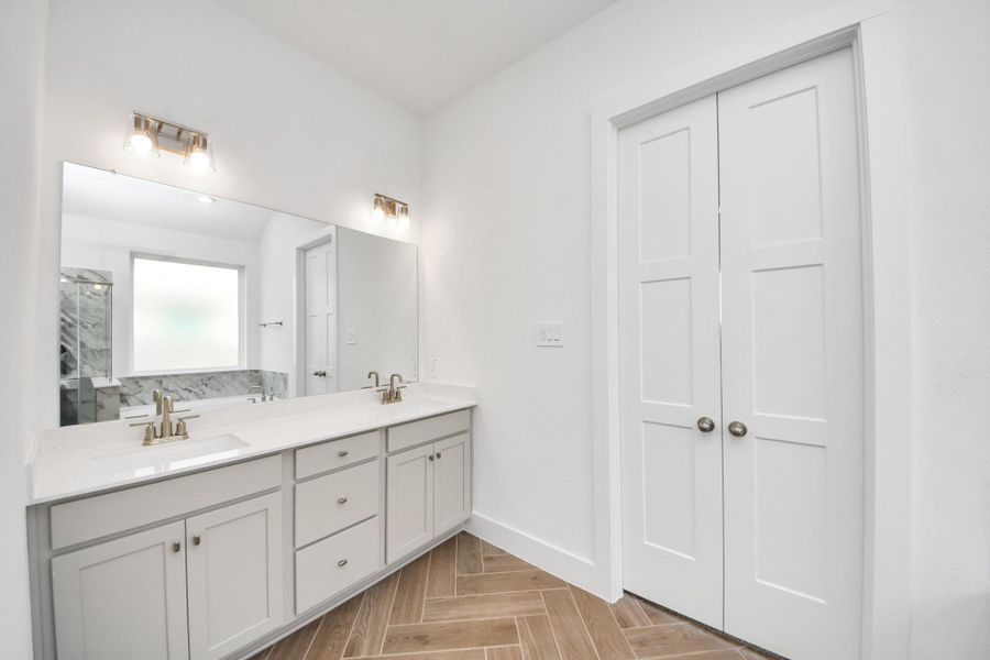 Furnished interior view inside a new home in Amira: Premier Collection, Tomball (Image 9).