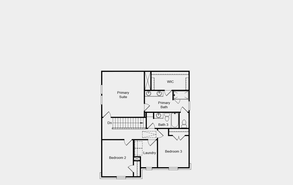 2D floor plan layout of this home in Cross Creek Meadows 40s, Celina, TX (Image 3). 2D floor plan layout of this home in Cross Creek Meadows 40s, Celina, TX (Image 3).