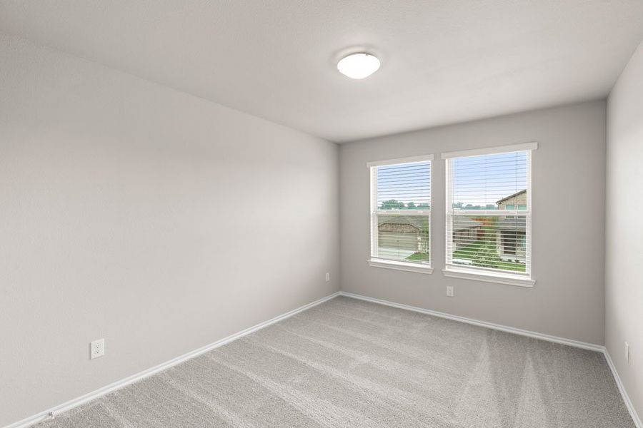 Representative exterior photo of a completed home built from the Willow by Impression Homes in Creekside Ranch, Blue Ridge, TX (Image 21).